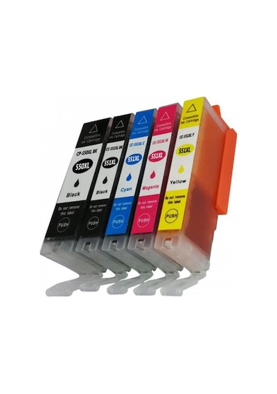 Canon Mg5450/Mg5550/Mg5650 Uyumlu Kartuş 5 Renk 550Xl 551Xl