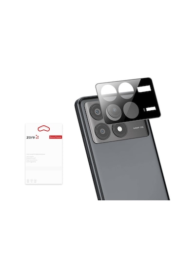 Xiaomi Poco X6 Pro Zore 3d Kamera Camı Siyah
