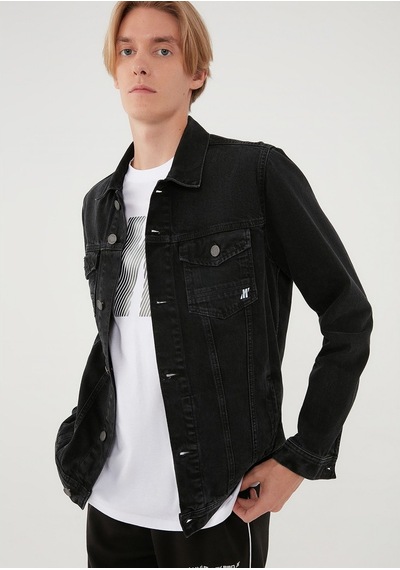 Mavi Drake Pro Koyu Gri Denim Ceket Regular Fit / Normal Kesim 010143-32231 Gri