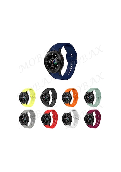 Samsung Uyumlu Galaxy Watch 4 44Mm Kordon Silikon Kordon
