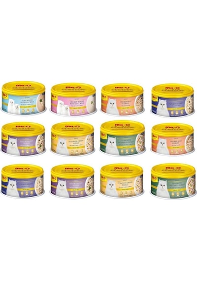 Me-O Karışık Yetişkin Kedi Konservesi 12 x 80 G