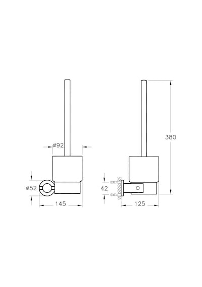 VitrA Ilia Tuvalet Fırçalığı Krom  A44384