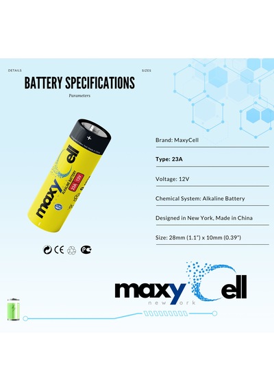 Maxycell 5 Adet 23a Piller 12v - A23 L1028 Mn21 Gp23a