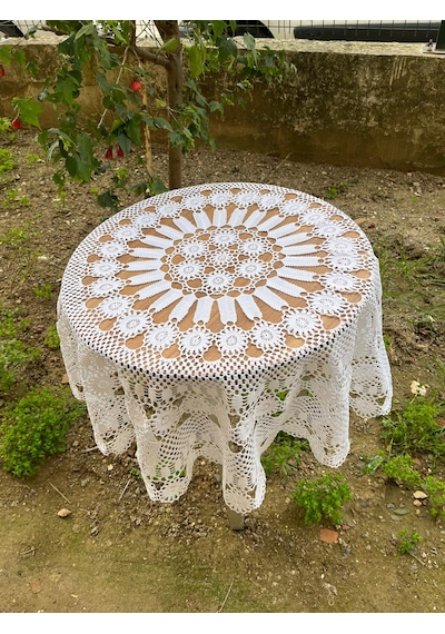 Fiskos Masa Örtüsü Beyaz