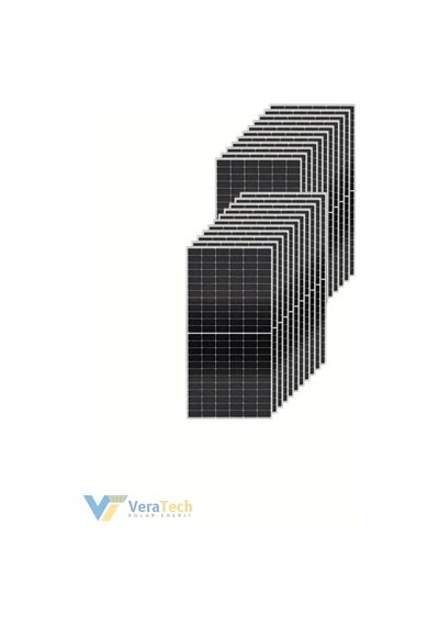 Veratech Güneş Enerjisi Solar Paketi 11kva İnverter 550 Watt Güneş Paneli 48v 100 Amper Lityum Akü