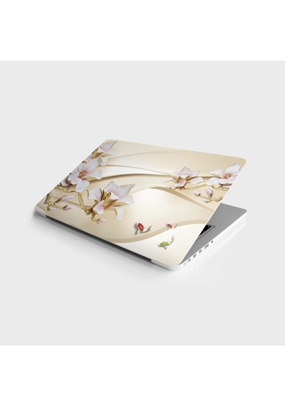 Laptop Sticker Notebook Kaplama Etiketi Kabartma Gül