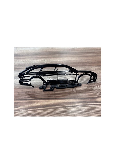 Audi Rs6 Silüet Duvar Dekoru - 3d Baskı Dekoratif Obje, Masaüstü Aksesuar