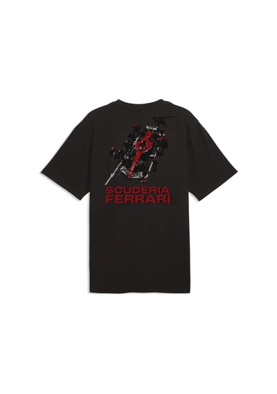 Puma Ferrari Car Graphic Tee 2 Erkek Siyah T-shirt & Polo