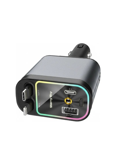 4 Ü 1 Arada Araç Çakmaklık Şarj Cihazı 66w Type-c Hızlı Şarj Çift Usb Telefon Şarj Geri Çekilebilir 1 Adet