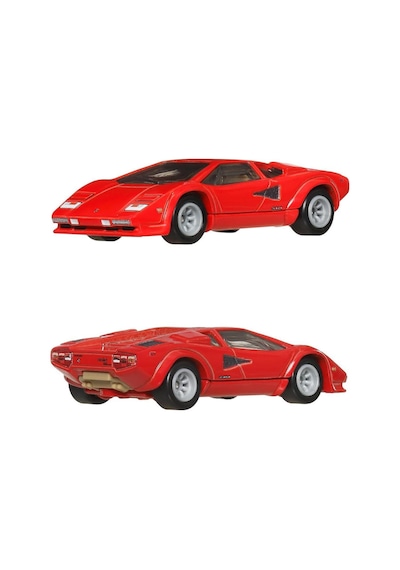 1:64 Hot Wheels Premium Car Culture 2'li Paket Lamborghını Countach Lp5000 Qv & Lancıa Stratos Zero Hbl96 - Jbl02 Çok Renkli
