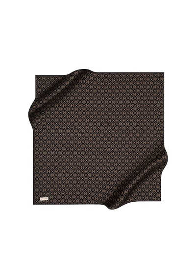 Pierre Cardin İpek Eşarp - 8631438-912 Siyah Kahve Siyah Kahve