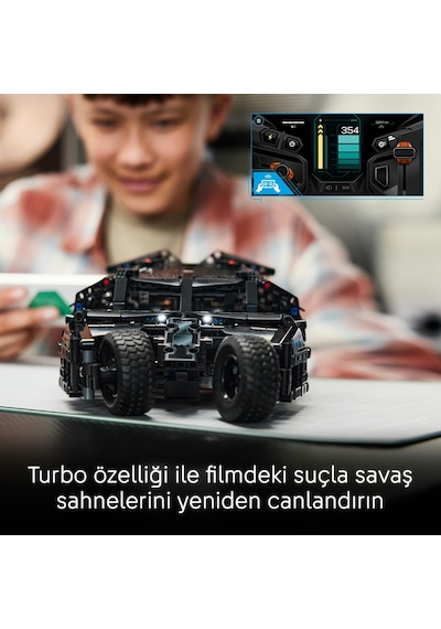 LEGO® Technic Batmobile™ Tumbler 42239 - 12 Yaş ve Üzeri Çocuklar için Şarj Edilebilir Pil İçeren Oyuncak Yapım Seti (719 Parça)