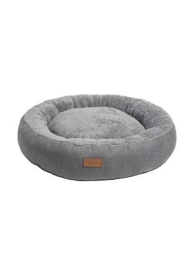 Peluş Minderli Küçük Ve Orta Irk Kedi Köpek Yatağı 62x65 Cm - Gri