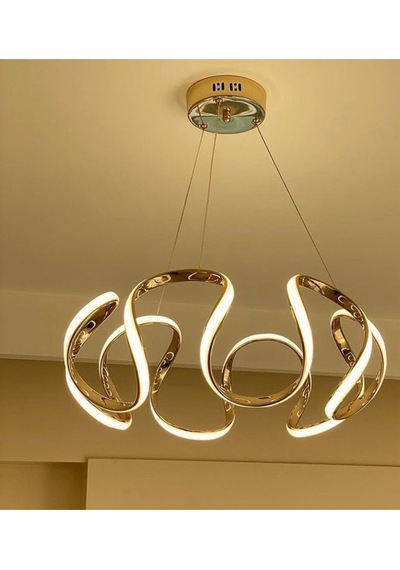 Büyük Gold Ledli Lüks Avize Gold