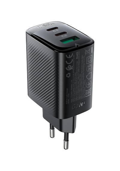 Acefast Pd67w Destekli 2xusb-c+1xusb-a Çıkışlı Hızlı Şarj Cihazı - A108
