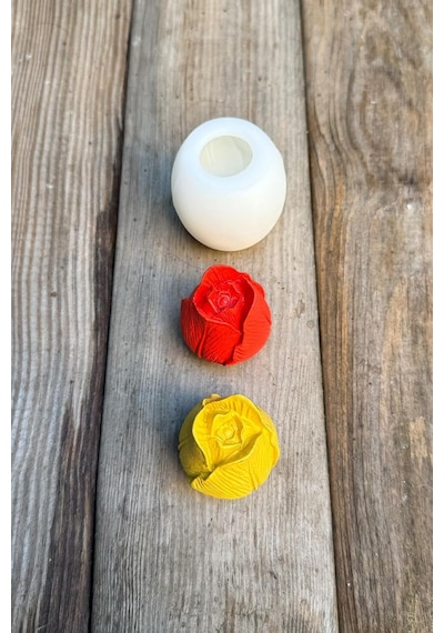 Lale 3d Silikon Mum Kalıbı Çok Renkli