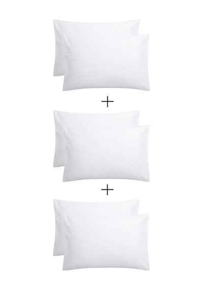 Stella Flavo 6'lı Yastık Kılıfı 50x70+20cm Kapaklı Beyaz