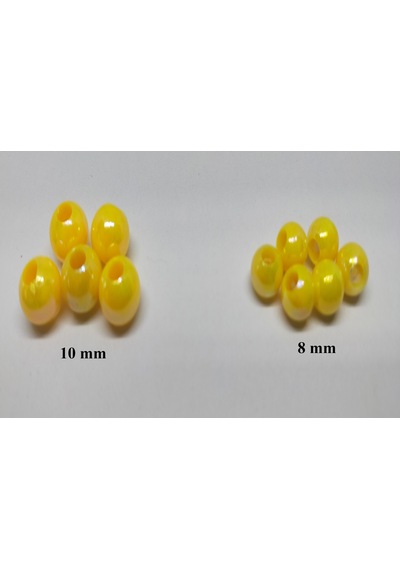 Sazan Dip Yemi Janjan Sarı Boncuk 10 Mm 60 Adet