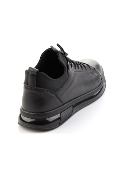 Bambi Siyah Hakiki Deri Erkek Sneaker E01080228543 Siyah