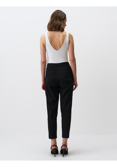 Jimmy Key Siyah Normal Paça Cepli Gabardin Pantolon 24spapav2900 Siyah