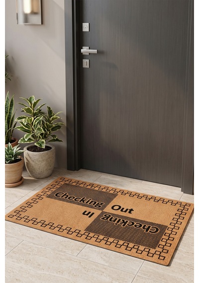 Villadia Home Textile Kapı Önü Paspası Kaymaz Taban Dekoratif Paspas Ev Giriş Antre İç Ve Dış Mekan Paspası 45x70 Cm 7ypycoco