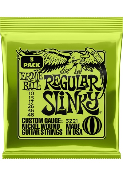 Ernie Ball 3221 Regular Slinky Nickel Wound Electric Guitar Strin
