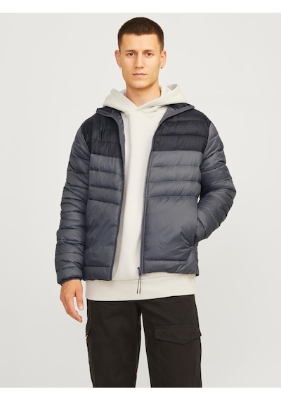 Jack & Jones Erkek Dik Yakalı Şişme Mont - 12258444 Siyah