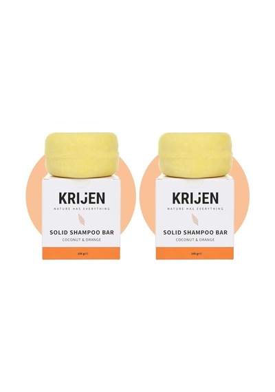 Ayrex Hindistan Cevizi &amp Portakal Kabuğu Katı Şampuan 100 Gr 2 Paketi