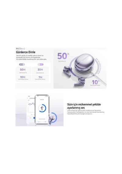 Kablosuz Şarj Özellikli Bluetooth Kulaklık, Hi-res-ldac Desteği