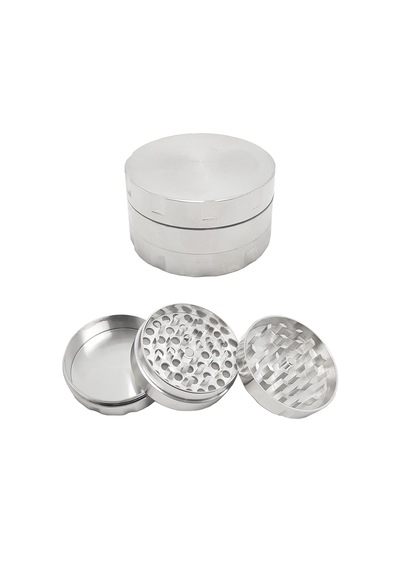 Silver 55 MM Grinder Alloy Herbal Öğütücüsü Parçalayıcı  Rb88slv