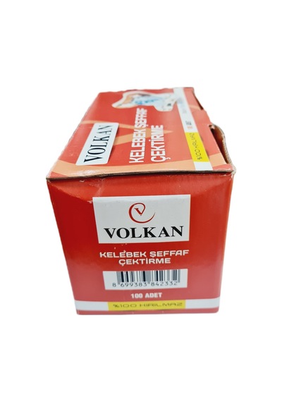 Volkan Kelebek Şeffaf Çektirme 1 Pt Mobilya Montaj Aparatı 100 Adet Krom 10cm