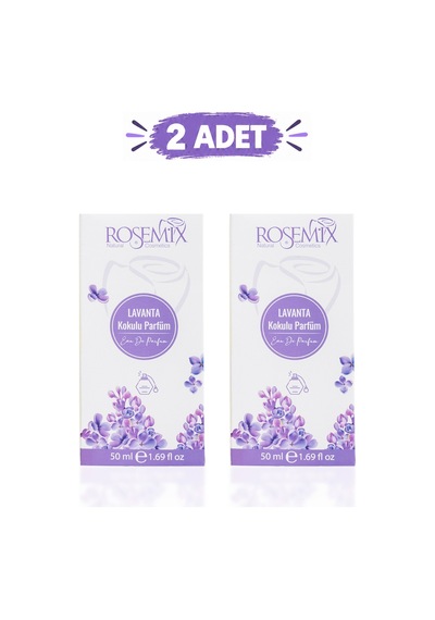 Rosemix - 578 - - Lavanta Parfüm 50 Ml - 2 Adetlik - Csmo-tex - Set Ürün