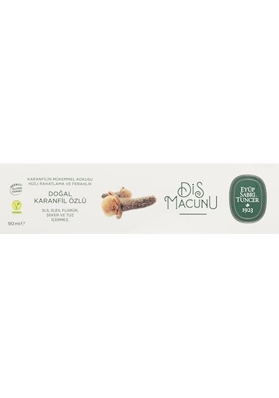 Doğal Karanfil Özlü Diş Macunu, 90ml