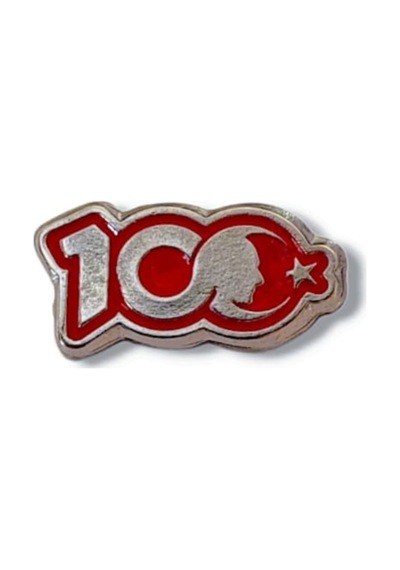 Yörük Tasarım 100. Yıl Atatürk Yaka Rozeti Gümüş