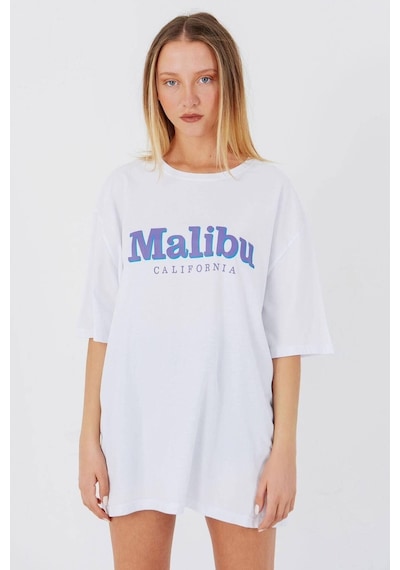 Blackjack Giyim Blackjackgiyim Malibu Oversize Tshirt Beyaz Beyaz