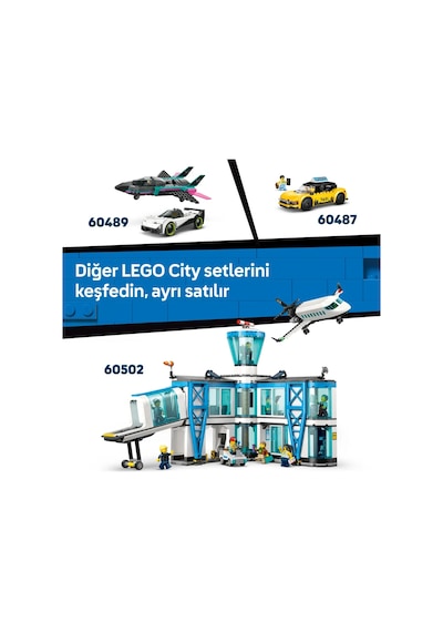 LEGO® City Havaalanı İtfaiye Kamyonu 60499 - 7 Yaş ve Üzeri Çocuklar İçin Acil Durum Aracı İçeren Oyuncak Yapım Seti (691 Parça)