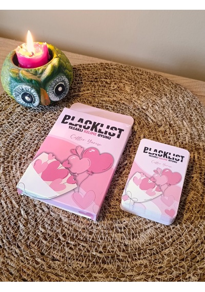 Blacklist Yasaklı Kelime Oyunu Çiftler Yarışı Kese Hediyeli 50 Kart Eğlenceli Grup & Parti Oyunu