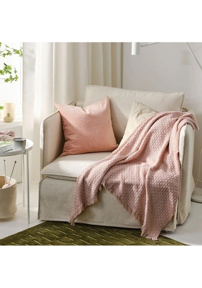 Ikea Hornmal Polar Koltuk Örtüsü Tek Kişilik 130 X 170 Cm Pembe