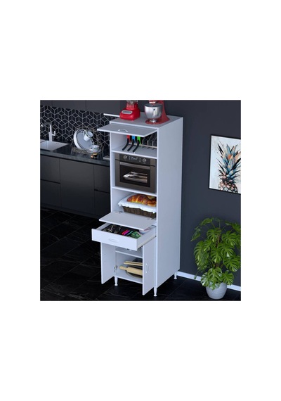 Viya: 60x194.6x56 Cm Fırın, Ekmeklik Ve Kiler Dolabı 1 Çekmece, 4 Kapaklı Mutfağınıza Özel Sabit Seçenek 1 Değeri Viya: 60x194.6x56 Cm Fırın, Ekmeklik Ve Kiler Dolabı 1 Çekmece, 4 Kapaklı Mutfağınıza Özel Sabit Seçenek 1 Değeri