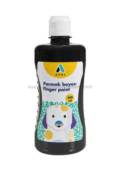 Adel Parmak Boyası 500 Ml - Siyah Finger Paint