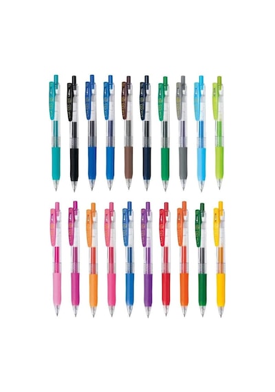 Zebra Sarasa Pvc Clip Jel Kalem 0.7 Mm, 20li Genel