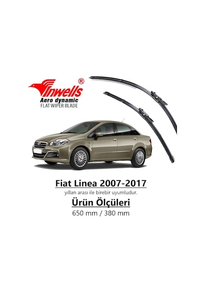 Fiat Linea 2007 - 2017 İnwells Ön Muz Silecek Takımı