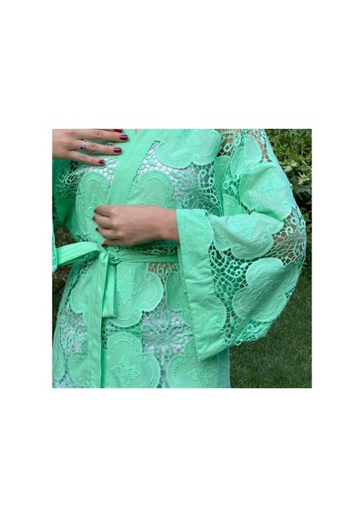 Lila Mare Nakışlı Handmade Beachwear Yazlık Kimono Standart Bedenlere 36-44 Arası Uygundur Renkli Renkli Lila Mare Nakışlı Handmade Beachwear Yazlık Kimono Standart Bedenlere 36-44 Arası Uygundur Renkli Renkli