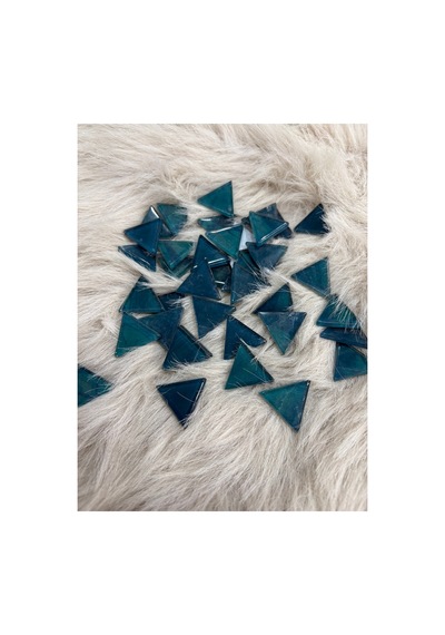 Sanatsal Kristal Mozaik Ks-25 25x25mm Üçgen Mavi 250gr
