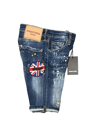 Dsqotheq Kadin Denim Short Blue Mavi