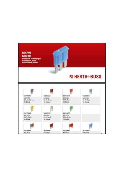 Herth buss 54295640 Mini Biçak Sigorta ve 3 Ayaklı 110 Parça