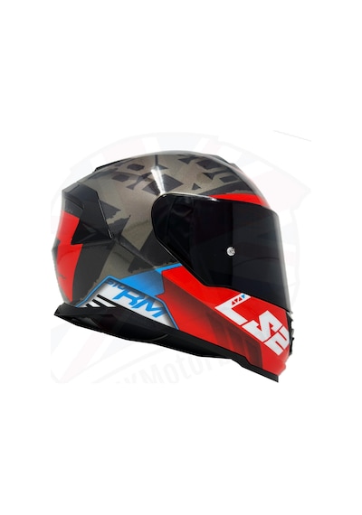 Ls2 Storm 2 Sprinter Full Face Siyah Vizörlü Motosiklet Kaskı Siyah - Gri - Cobalt