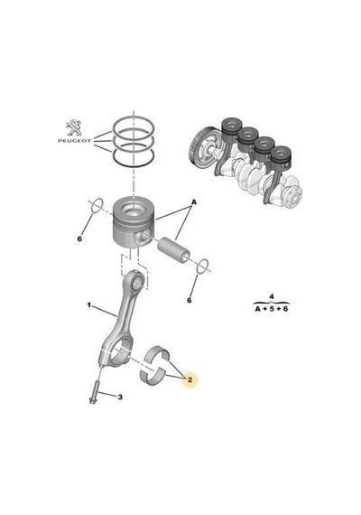 Kol Yatak Peugeot 7m5q6211ac/ 7m5q6213ac/