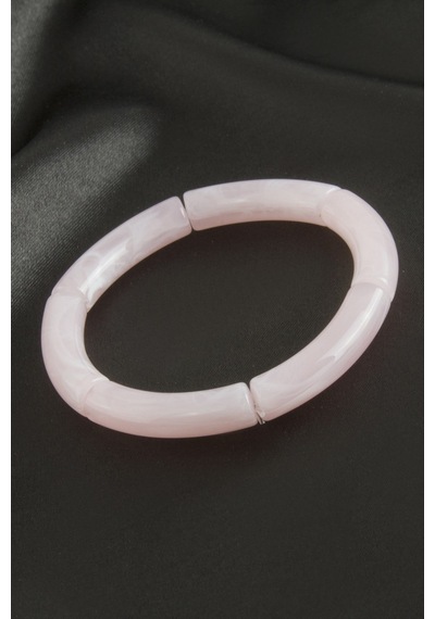 Zr - 713 - Model Silindir Plastik Bileklik - Nazblsmm - Açık Pembe