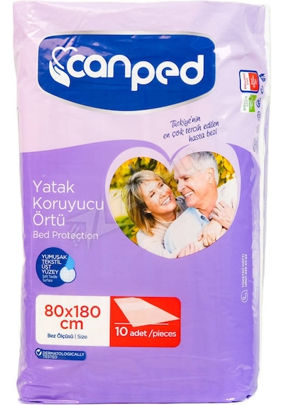 Canped Yatak Örtüsü 80x180 10'lu
